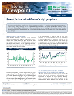 Several factors behind Quebec`s high gas prices