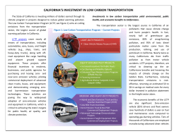 Low Carbon Transportation Program Factsheet