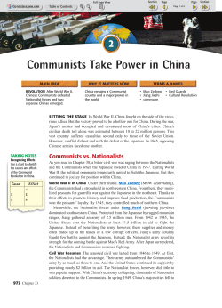 Communists Take Power in China