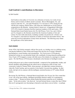 Gail Godwin`s Contributions to Literature rev 2015