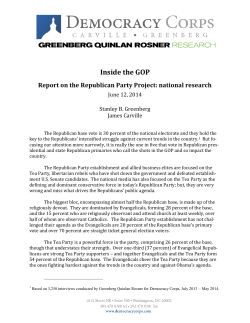 Report on the Republican Party Project