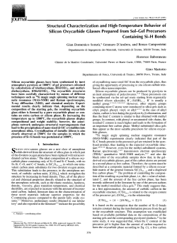 Structural Characterization and High
