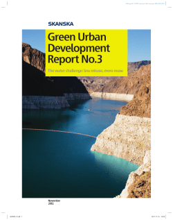 Green Urban Development Report No.3