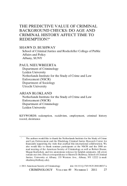 the predictive value of criminal background checks