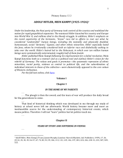 Mein Kampf - Bloomsbury Publishing