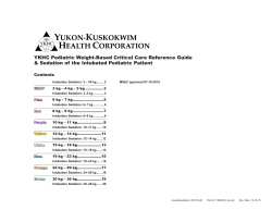 Intubation Sedation - Guide to YKHC Medical Practices