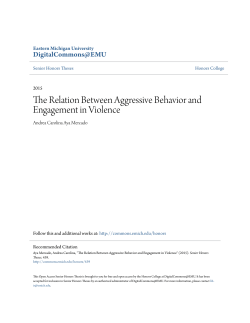 The Relation Between Aggressive Behavior and Engagement in