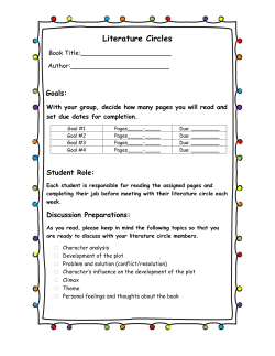Literature Circles - Ector County ISD.