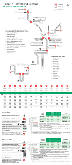 Route 1X &ndash; Riverbend Express