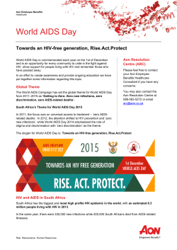 HIV and AIDS - December 2015