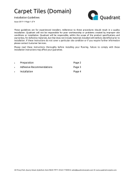 Quadrant Carpet Tile Installation (Domain) 2017