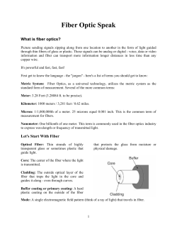 Fiber Optics - Limited Energy Resource Center