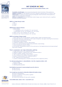EMDR MEMO en Anglais
