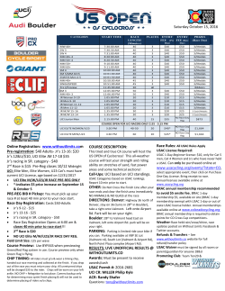 Saturday October 15, 2016 Online Registration: www