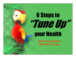6 Steps to your Health - Allen Chiropractic Wellness Center