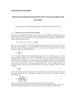 All-atom knowledge-based potential for RNA