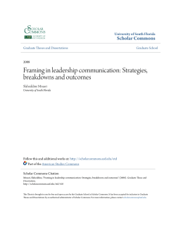 Framing in leadership communication