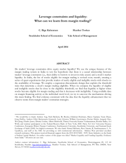 Leverage constraints and liquidity: What can we learn from margin