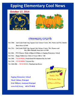 Epping Elementary Cool News