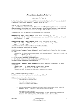 Notes on Julius` line, generation 3