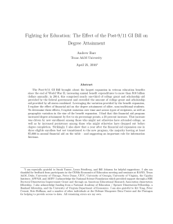 Fighting for Education: The Effect of the Post
