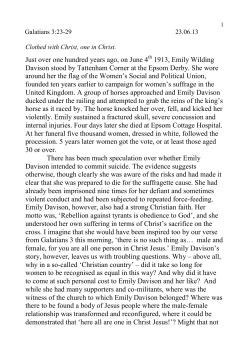 morning prayers - Emmanuel United Reformed Church