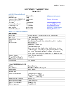 deephaven pta volunteers 2016-2017
