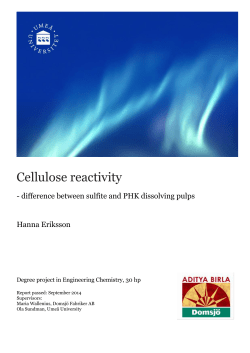 Cellulose reactivity