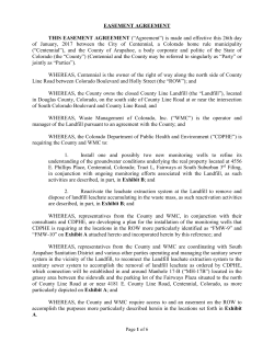 centennial row easement agreement_final with