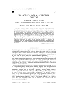 Semi-Active Control of Friction Dampers