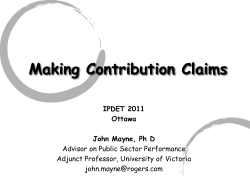Evaluation for Accountability: Myth or reality?