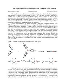CO 2 Activation by Frustrated Lewis Pair