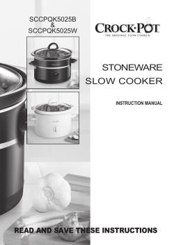 stoneware slow cooker - Crock-Pot