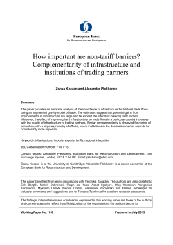 How important are non-tariff barriers?