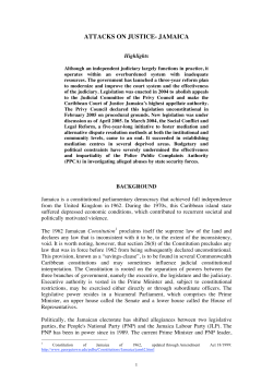 attacks on justice- jamaica
