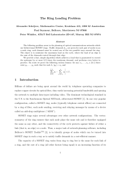 The Ring Loading Problem