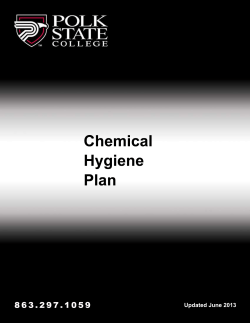 Chemical Hygiene Plan