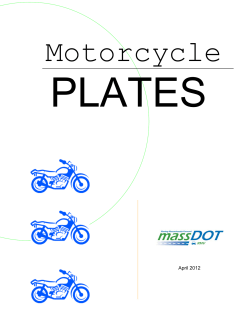 obtaining motorcycle plates