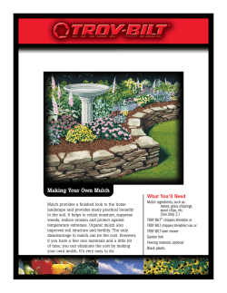 Making Your Own Mulch - Troy-Bilt
