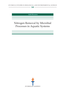 Nitrogen removal by microbial processes in aquatic systems