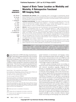 Impact of Brain Tumor Location on Morbidity and Mortality: A