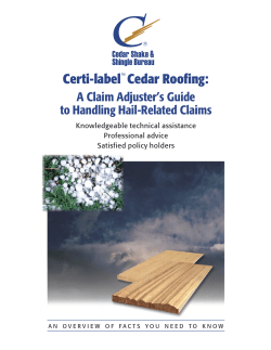 Certi-label Cedar Roofing - Cedar Shake and Shingle Bureau