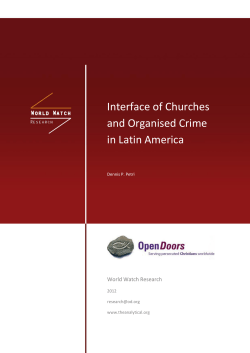 Interface of Churches and Organised Crime in Latin America