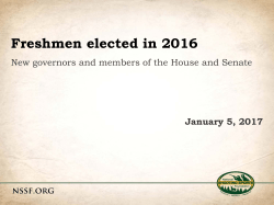 Freshmen elected in 2016 - National Shooting Sports Foundation