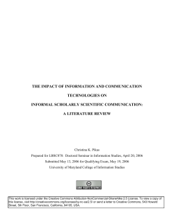 The Impact of Information and Communication Technologies on