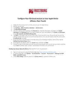 Configure Your FSU Email Account on Your Apple Device (iPhone