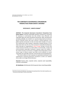 the corporate governance conundrum