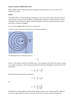 Answer on Question #61889-Physics-Other Explain Doppler effect