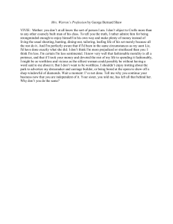 Mrs. Warren`s Profession by George Bernard Shaw VIVIE: Mother