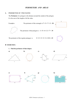 PERIMETERS AND AREAS